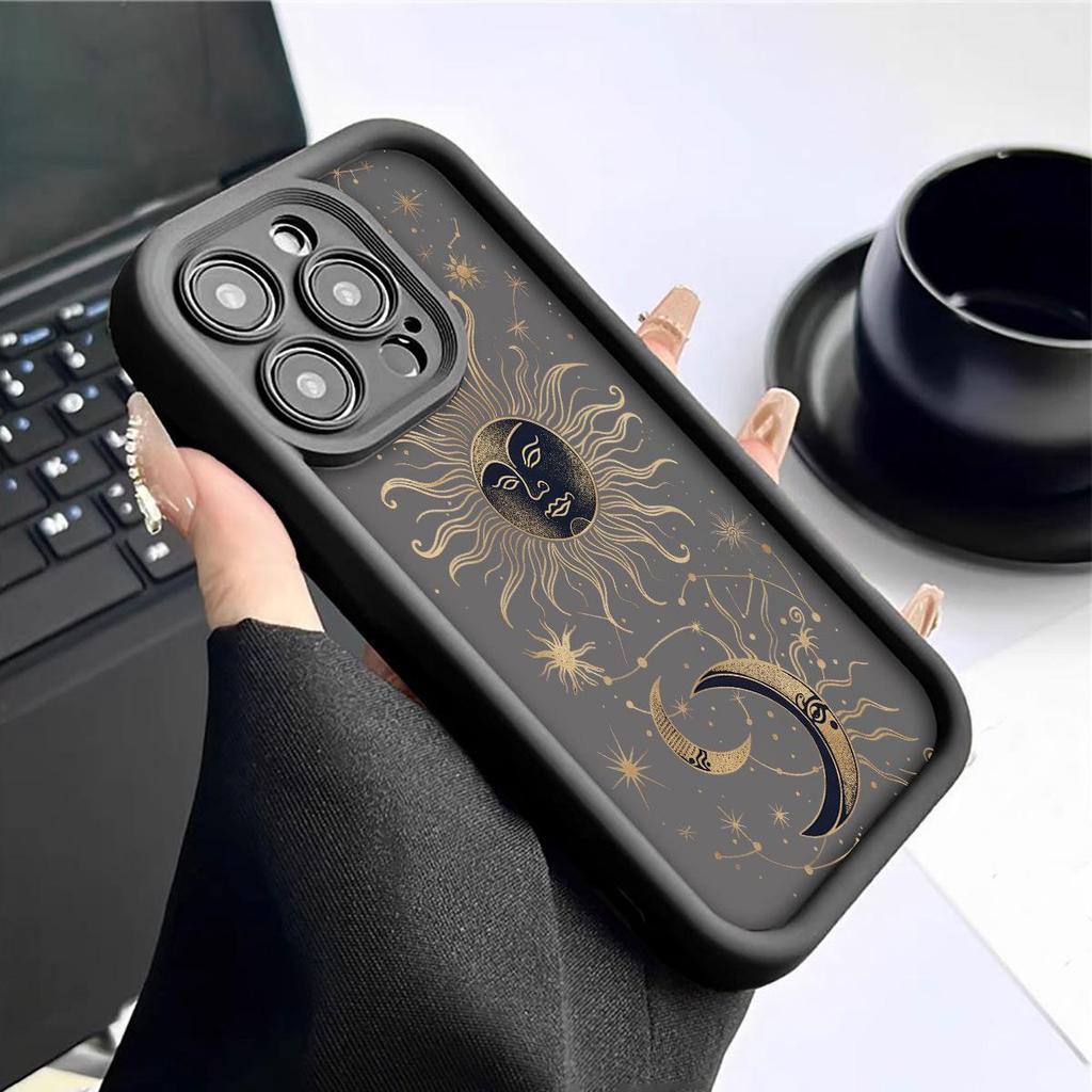 Sun Moon Staircase Black iPhone 14/15/16/17 Pro Max Case