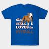 Unisex Fashion TShirt This Girl Loves Her Pit Bull Print TShirt Plus Size S-5XL T-Shirt 100%Cotton Tops O Neck Short Sleeve Tees
