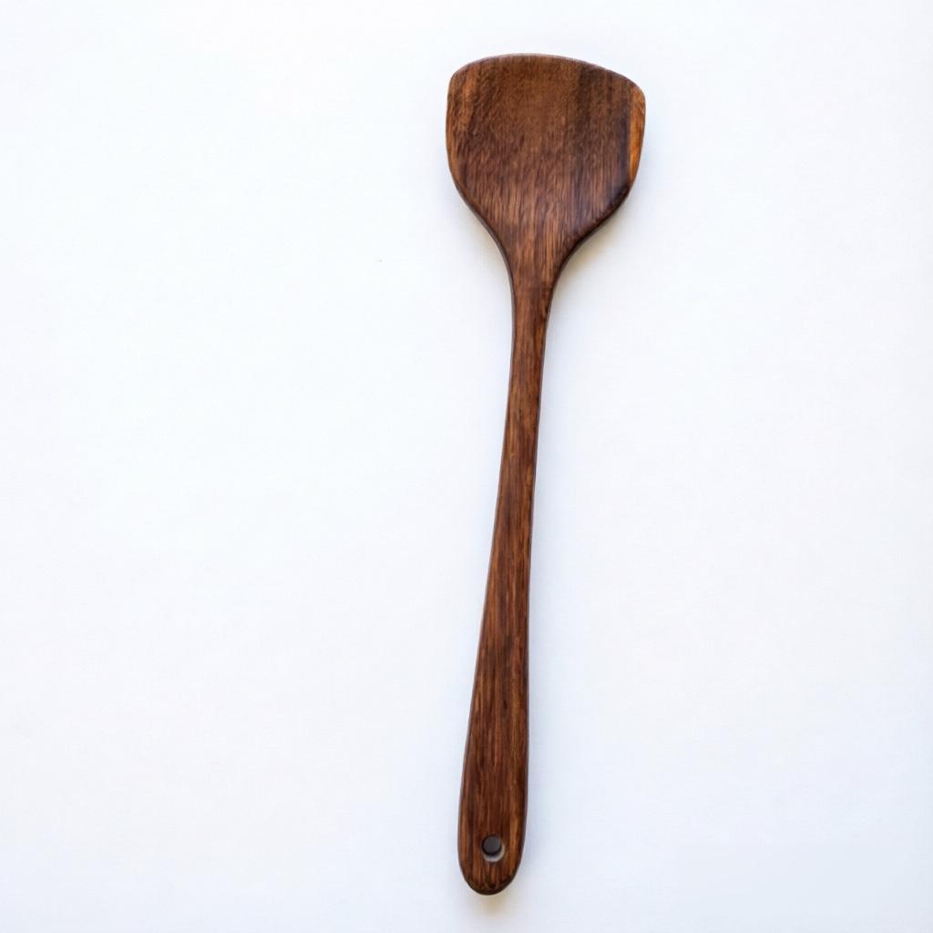 Wenge 39cm Long-Handled Stir-Fry Wooden Spatula - Non-Stick Solid Wood Cooking Utensil
