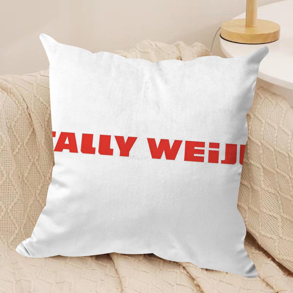 T-TallyS W-Weijl Cushion Cover Soft Plush Fabric Double-Sided Printed Sofa Cushion Cover for All Seasons Home Decor Gift 30cmx30cm