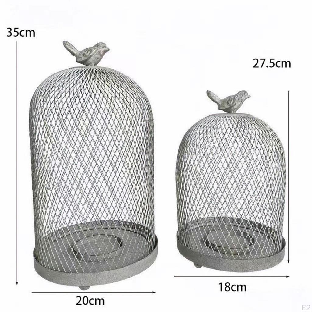 2 Pieces Metal Candle Holder Vintage Versatile Home Decor Candles Stand Candlestick for Fireplace