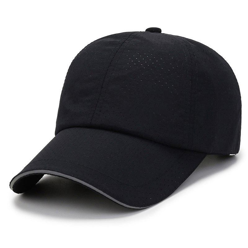 Sandwich Quick-Drying Light Board Baseball Cap Perforated Breathable Sunshade Sun Protection Cap Work Advertising Cap Can Be Added 56-60cm adjustable