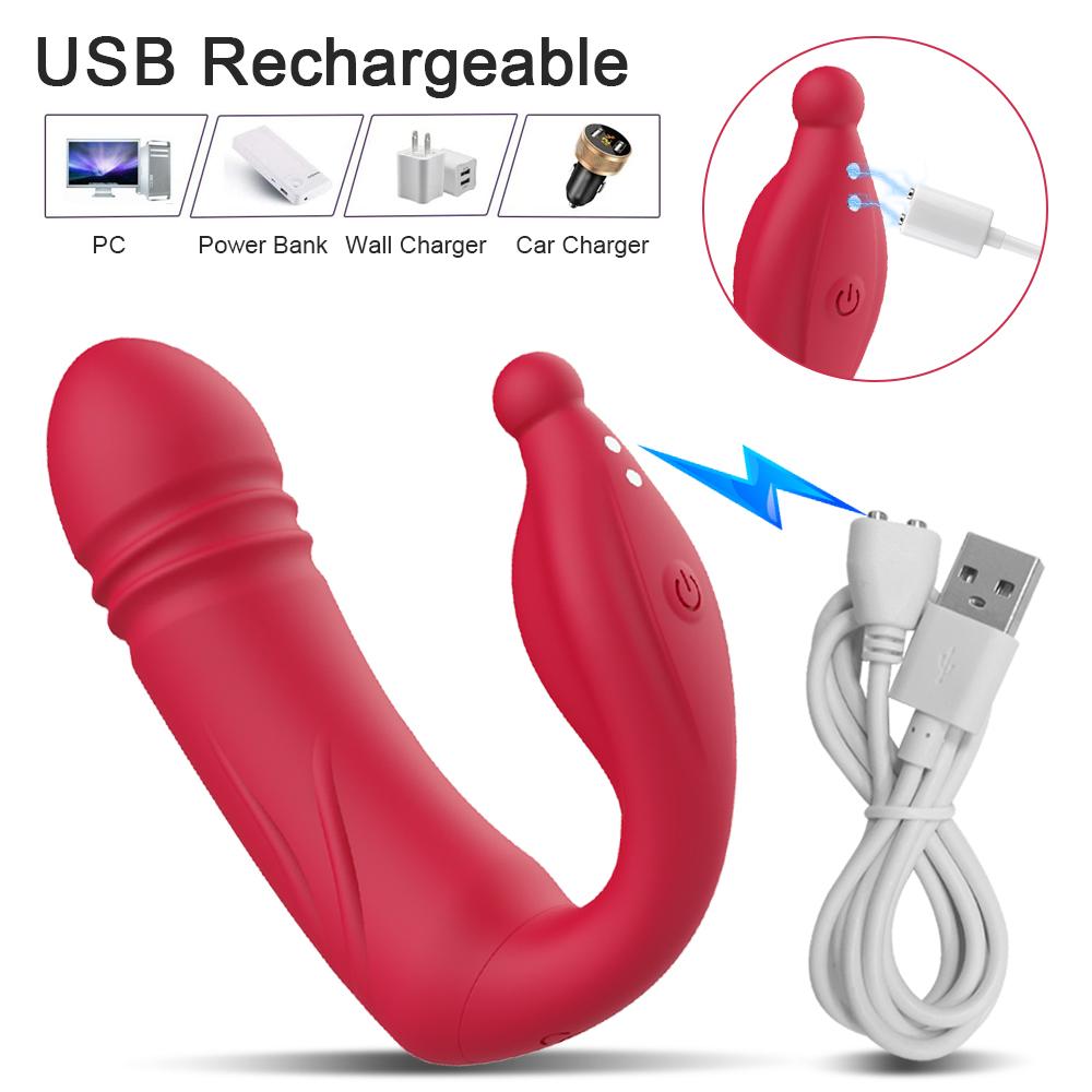 Telescopic Vibrator for Women APP Wearable Dildo Panties G Spot Stimulator Masturbator ασύρματο τηλεχειριστήριο σεξουαλικό παιχνίδι για ενήλικες