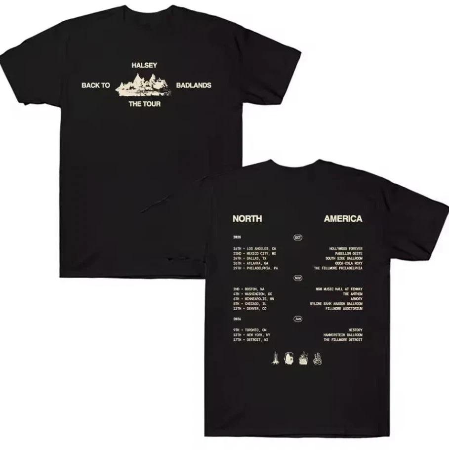Halsey Back To Badlands The Tour T-Shirt 2025-2026 Halsey Tour T-Shirt L