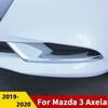 For Mazda 3      2024 2025 ABS Car Front Rear Fog Light Lamp Cover Trim Decoration Sticker Auto Accessories
