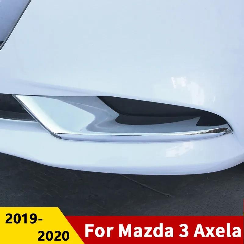 For Mazda 3      2024 2025 ABS Car Front Rear Fog Light Lamp Cover Trim Decoration Sticker Auto Accessories