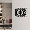 Metal Address Number Sign Personalized House Number Plaque Wall Decor Indoor Outdoor Gift