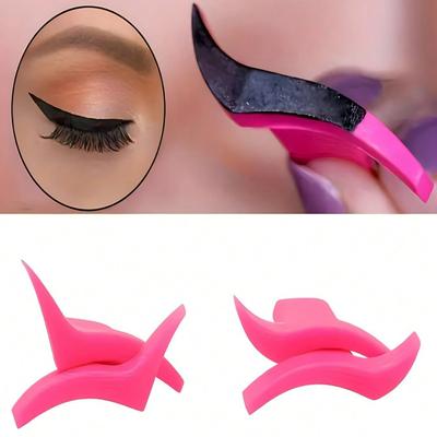 1 Pair Wing Eyeliner Stamp Template, Eyeshadow Stencils, Makeup Shaping Beauty Tool Accessory, Classic Or Dramatic Style Makeup Accessories,