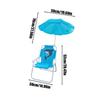 Kids Camping Chair with Outdoor Umbrella Folding Lightweight and Sturdy Wind Resistant Sand Seat for Beach Outdoor Camping