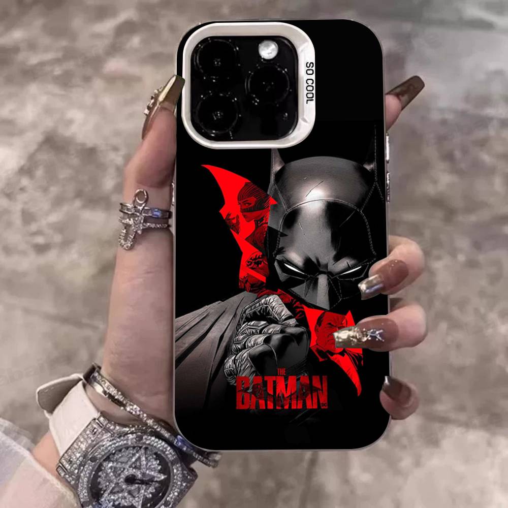 W-Batmans-r Phone Cover For IPhone 16 15 14 13 12 11 17 Pro Max Plus Color Silver Shell