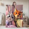 Furry Kawaii J-Judy&N-Nick Halloween Blanket for Bed Blankets New Year Camping Home and Decoration Bedspread the Anime Sofas Nap