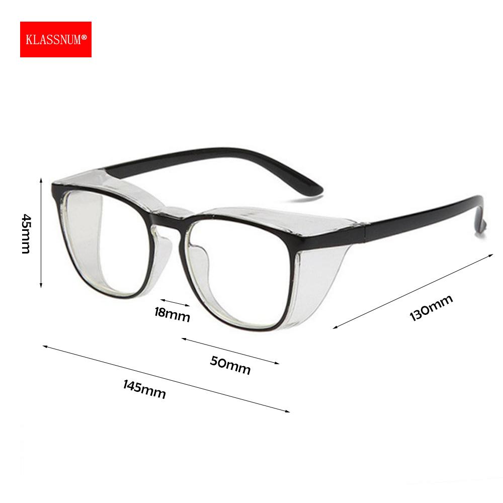 Women Transparent Glasses With Side Protection Sand-proof Manicure Glasses Men Safe Goggles Blue Blocking Eyepiece