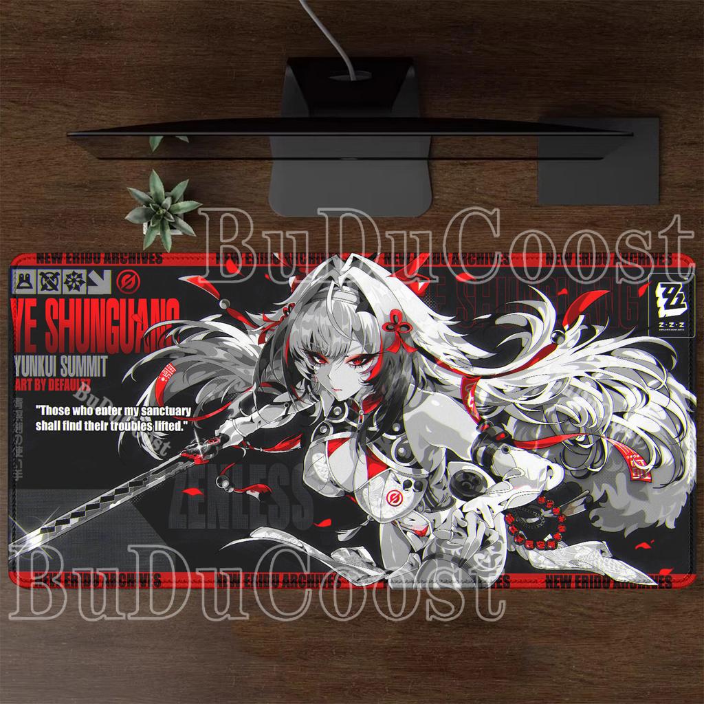New Character Sexy Ye Shunguang Mouse Pad Anime Girl Zenless Zone Zero ZZZ Gaming Nonslip Base Mousepad Office Keyboard Desk Mat