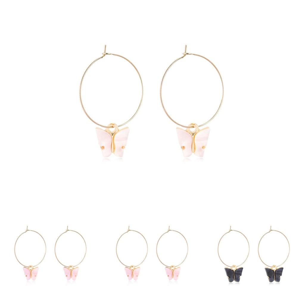 Colorful Alloy Butterfly Earrings For Women Trendy And Unique Gift Idea