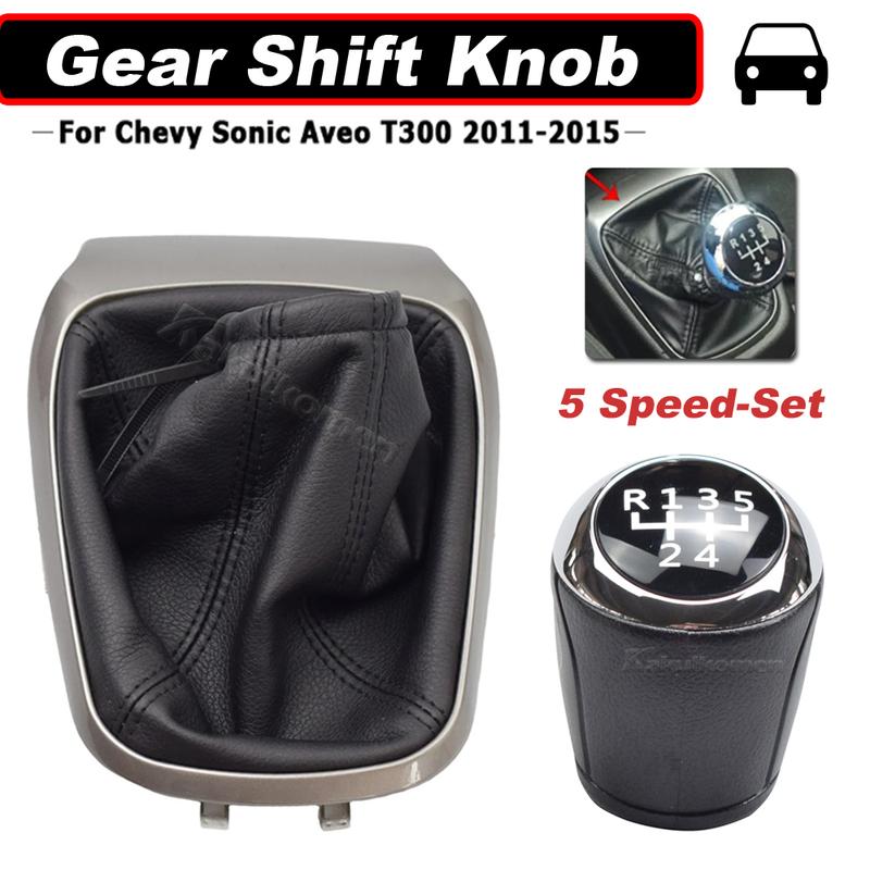 5 Speed Gear Shifter Head Wear Resistant Gear Shifter Lever Knob Replacement for Aveo Sonic T300 2011 2012 2013 2014 2015