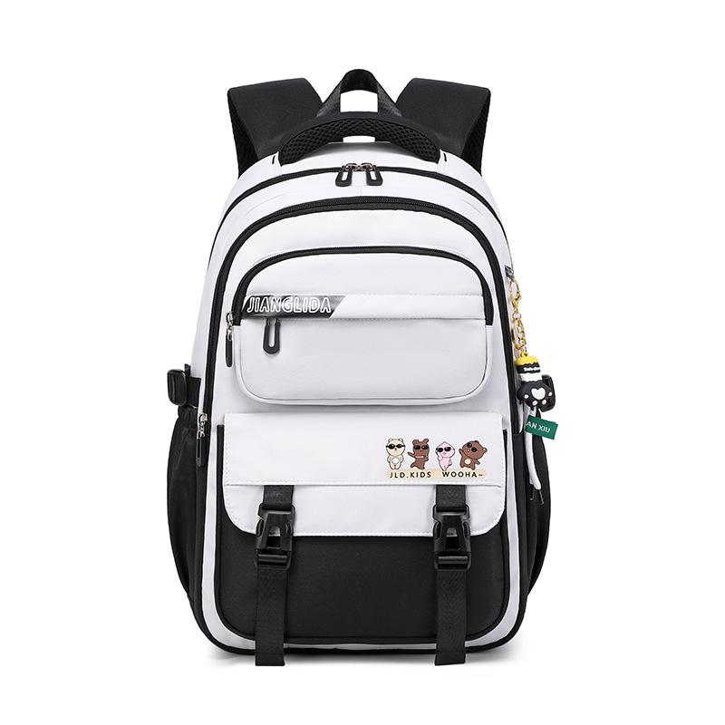 College-Mädchen Aussehen Rucksack mit großer Kapazität Lässiger Rucksack Koreanische Version Schlichter Ins-Stil und Schmutzabweisend