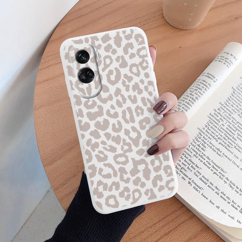 For Honor 90 200 Pro 400 Lite Phone Case Fashion Leopard Print Back Cover Soft Silicone Shockproof Fundas Coque Shell Couple TPU