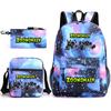 Deformed Zoo Surrounding Primary School Students Schoolbag Trend Starry Sky Backpack Leisure Three-piece Set