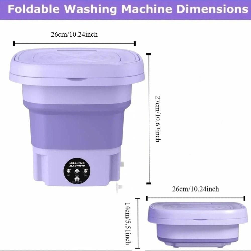 Large Capacity Mini Washer Foldable Clothes Spin Dryer Bucket Portable Washing Machine  Socks