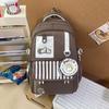 Schoolbag new backpack junior high school students high value third to sixth grade schoolbag female ins Korean version of college style backpack