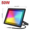 Tuya LED for Smart Floodlight Outdoor Flood Light 220V 30W/50W/100W Rgb Dimmable Warm Cold White Lighting Intelligent Li