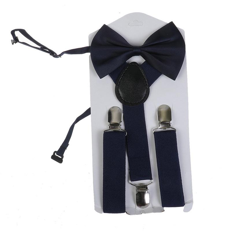 

Набір краваток-метеликів на дитячих брекетах, еластичні регульовані підтяжки 2,5 см, 60 см, Y-подібні застібки, офіційні класичні зав’язані метелики для хлопчиків і дівчаток 1-9 років 60cm темно-синього кольору