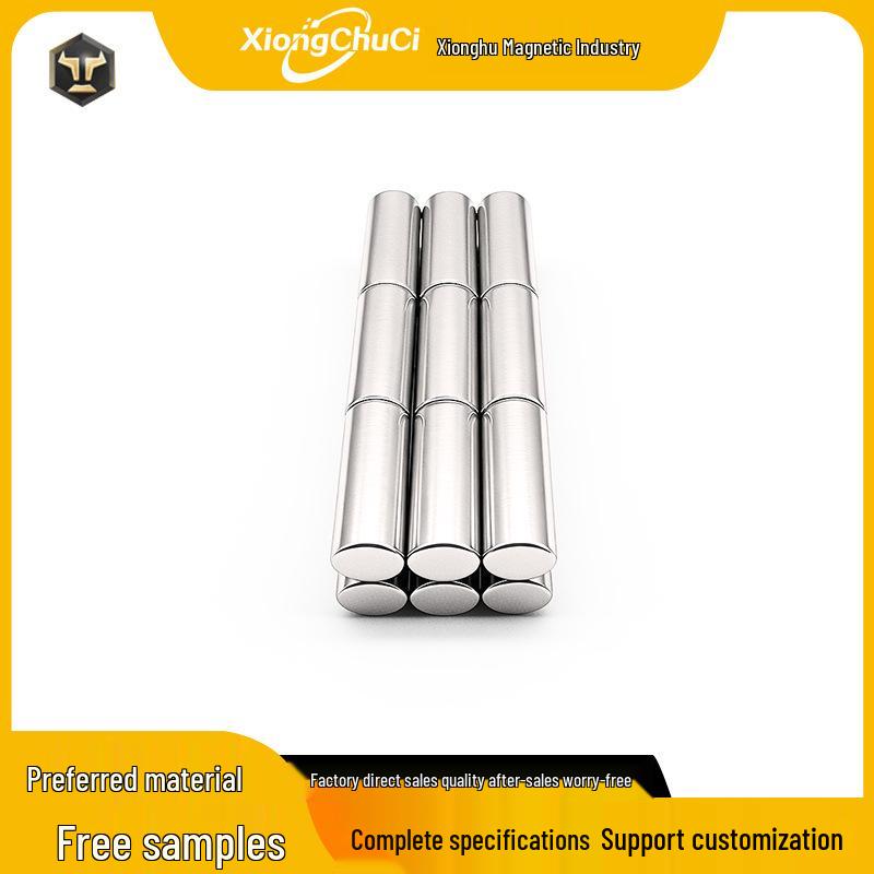 Neodymium Iron Boron Strong Cylindrical Magnet D10x30mm for Nail Art
