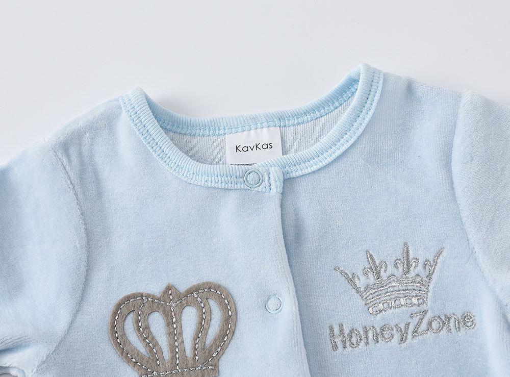 Newborn Baby Boys Long Sleeve 3-Piece Set for Autumn/Winter, 0-1 Year Bodysuit