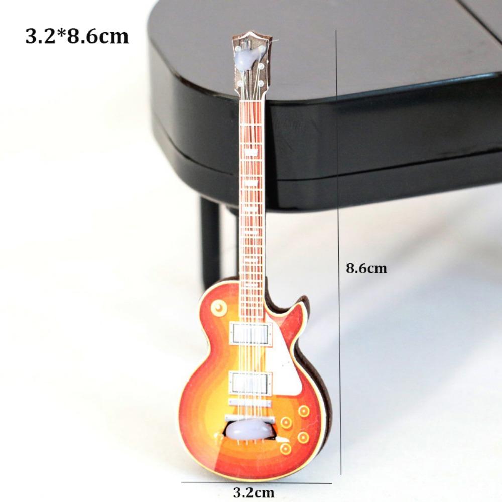 Mini 1/12 Dollhouse Guitar Multistyles Doll Accessories Toys New Miniature Decorative Props