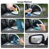Rearview 4pcsset Rainproof Mirror Car Film Sticker Window Rain Proof Clear Protective Film Waterproof Rainproof Car Stickers