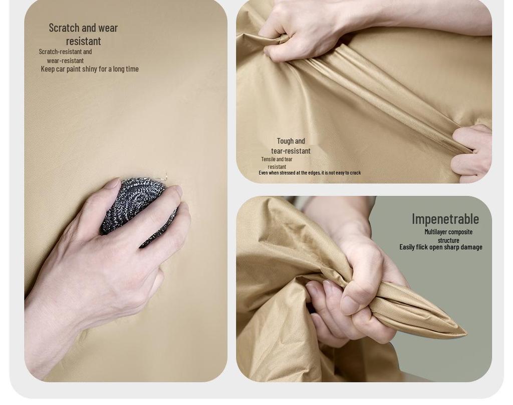 Universal All-Season Oxford Cloth Car Cover: Sun, Rain & Dust Protection with Heat Insulation & Sun Shade