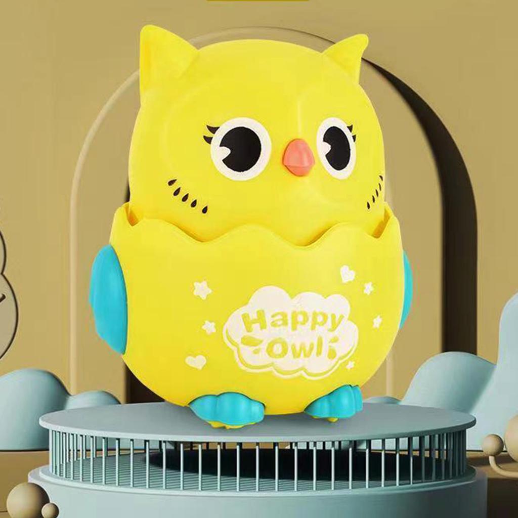 Press and Go Cartoon Owl Toy for Kids Inertia Glide Car with Interactive Educational Fun for Toddlers Boys Girls