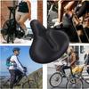 WyBright Bicycle Saddle Saddle Magnetic Tape Extra Memory Foam Saddle No Pain In the Bicycle Saddle Waterproof and Dustproof Cover Reflective Stickers