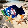 Custom Name Personalized RB Leipzig Print Beach Towel, for Trip Camping Beach Party Home Decor, Birthday Gift for Family & Friends