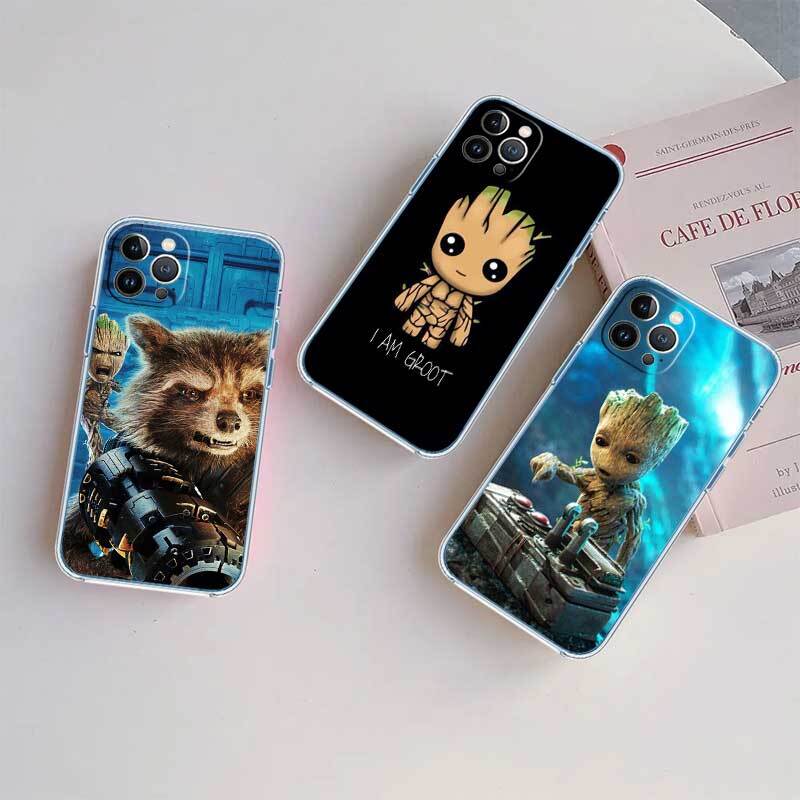 Marvel Groot Phone Case for Motorola G14 G15 G24 G30 G31 G32 G34 G41 G42 G51 G52 G50 G60S G60 G62 G72 G71 G73 G84 G85 G200 E32