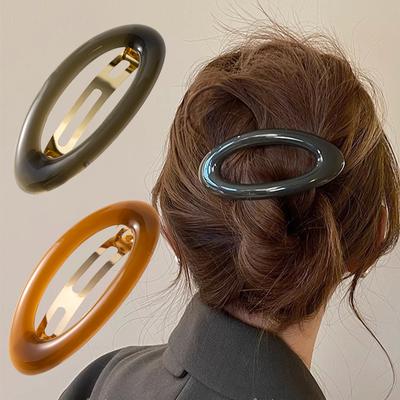 Grandi Mollette Coreane a Molla per Capelli Donne Metallo Gelatina Porta Coda di Cavallo Forcina Barrettes Moda Accessori per Capelli per Ragazze Fermaglio