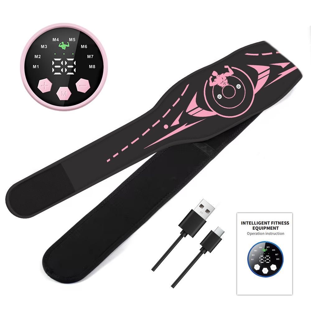 חגורת גירוי שרירים חדשה USB חגורות אימון ABS EMS בטן מותניים בטן עיסוי לאימון חשמלי ציוד כושר למכון כושר ביתי