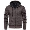 2026 Autumn Winter New Sweater Men's Jacket European American Fashion Casual Knitted Cardigan Hood