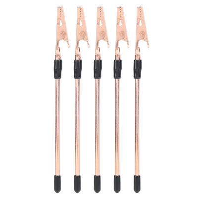5 Stück Cayman-Klammer 155mm Roségold Langschwanz-Cayman Eisenklemmen für DIY Karte Foto Memo
