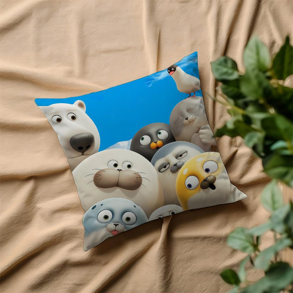 S-Sealook Cute Cartoon Cushion Cover Home Bedding Sofa Living Room Pillowcase Simple Soft Skin Cushion Cover Party Gift