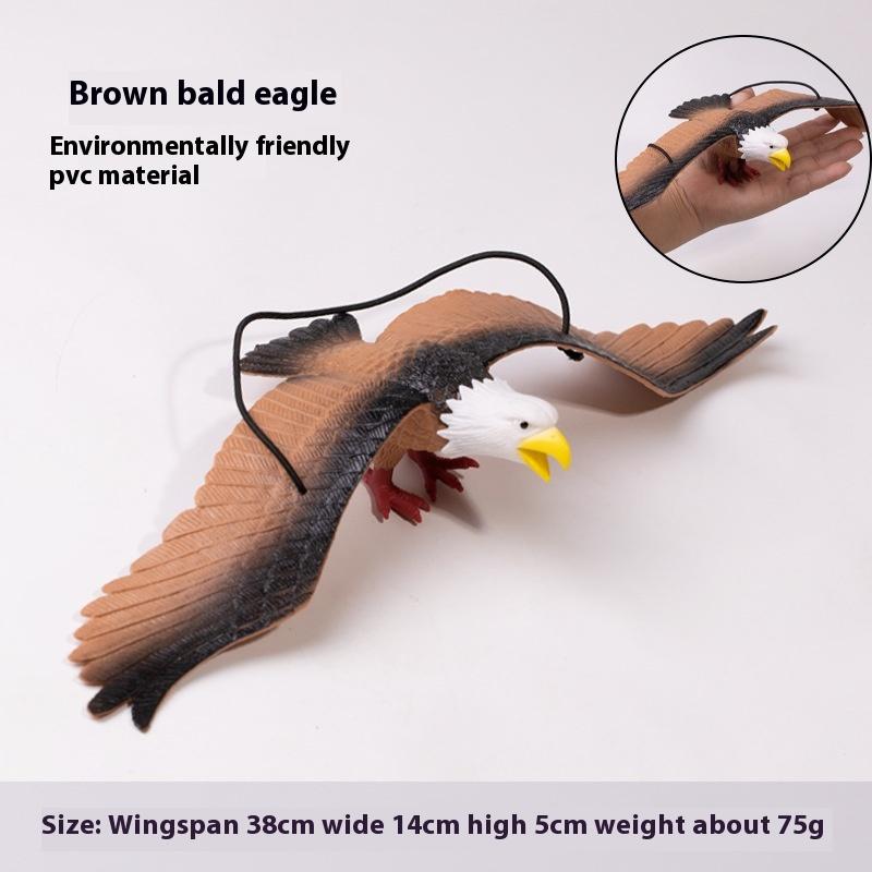 1 Piece Solid Static Figure Animal Bird Ornament Realistic Flying Eagle Model Figurine Interactive Desktop Decoration