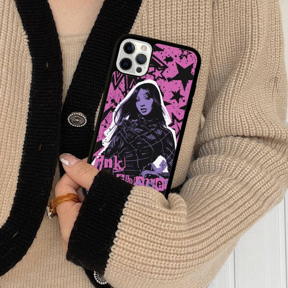 Singer Pinkpantheress Phone Case Wireless Charging PC+TPU For IPhone 11 12 13 14 15 16 17 Pro Max Plus Case