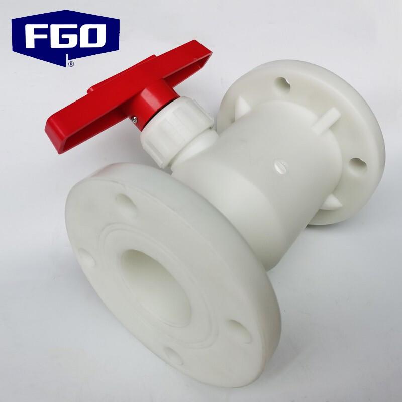 FGO PP Corrosion-Resistant Flanged Plastic Ball Valve