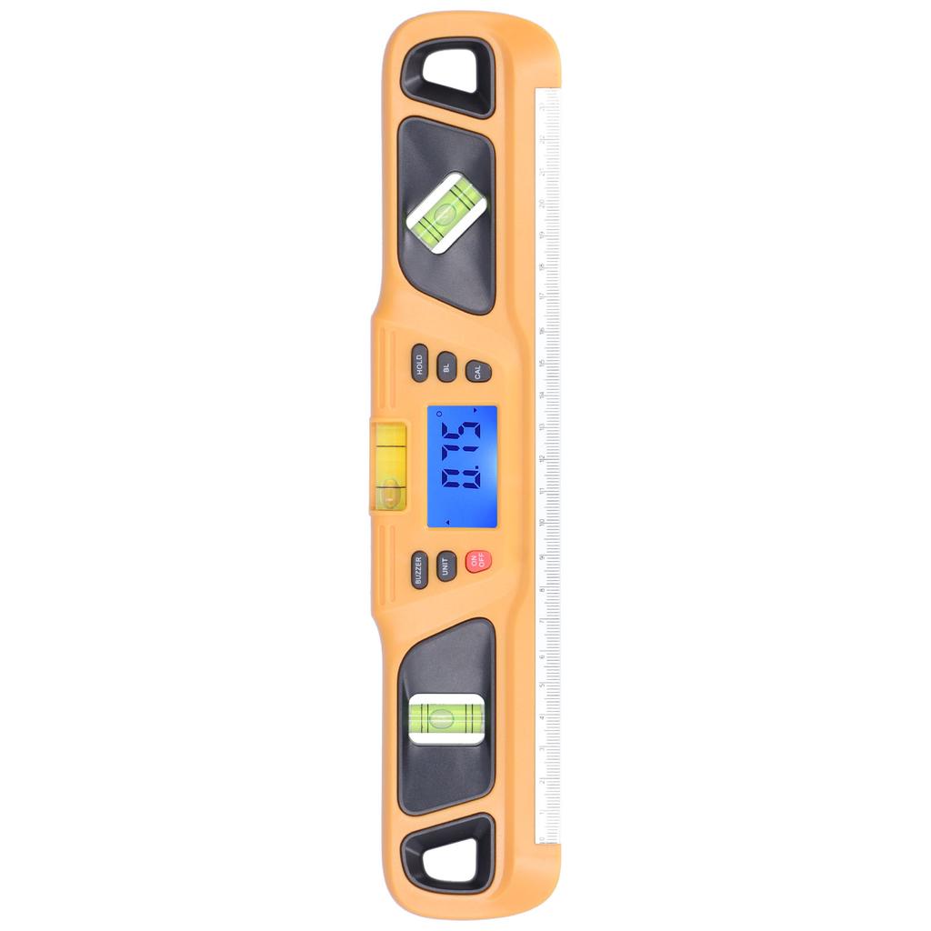 High Accuracy Magnetic Spirit Level Levelling Instrument Mini Digital Protractor for Home Decoration Garden WorkOrange
