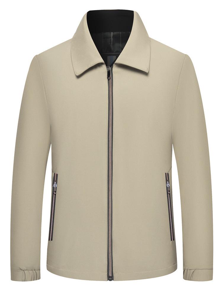 Men's 2026 Spring Fashion Business Casual Lapel Jacket - Versatile Solid Color Outerwear