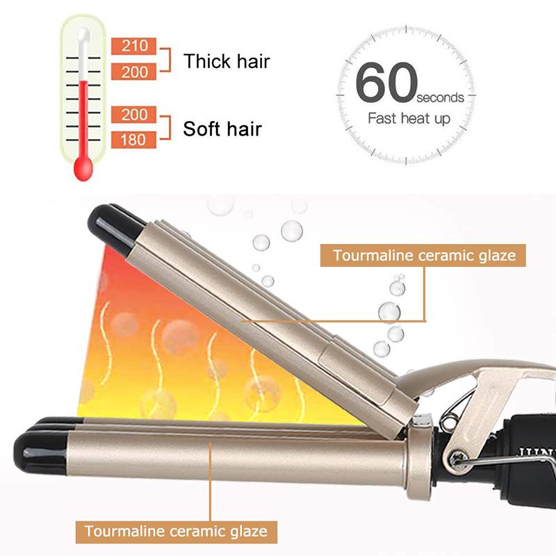 Hair Curler Electric Ceramic Coating Curling Iron Roller 5 Barrel Styler Hair Waves 3 Barrels Dual Voltage Hair Styling Tools