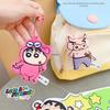 Crayon Shin-chan Little Friends Keychain Pair - Cartoon Style Schoolbag Pendants for Children and Students