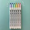 Kuretake ZIG Clean Color Dot Markers, Gentle 6-Color Set, AP Certified, Ideal for Marking Planners/Diaries, Photocopyable, Acid-Free, Lightfast, Odorl