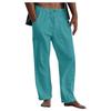 2022 Men's Linen Yoga Beach Pants: Casual Summer, Loose Fit, Drawstring Waist, with Pockets