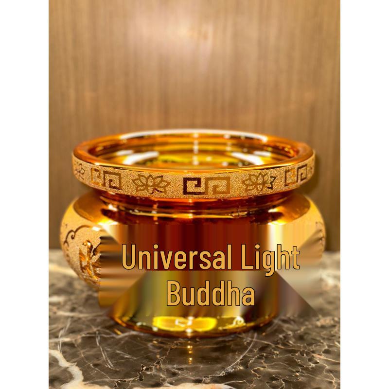 Gold Sand Ceramic Incense Burner for Offerings - God of Wealth Incense Holder, Attracts Wealth & Treasures